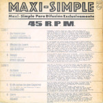 Various - Maxi-Simple Para Difusi&oacute;n Rear Cover